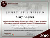 Judicial Edition Badge for Gary F. Lynch