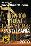 Top 100 Trial Lawyers in Pennsylvania 2010 Badge